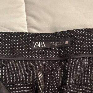 Zara Black and White Dotted Skirt